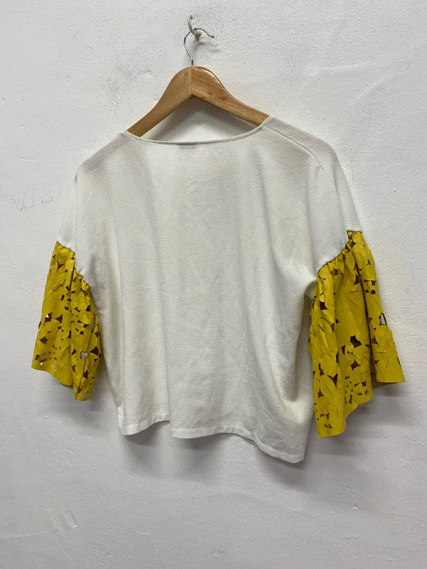 Fab Y2K Vintage oversized T shirt by Minkie cut out sleeves NS003