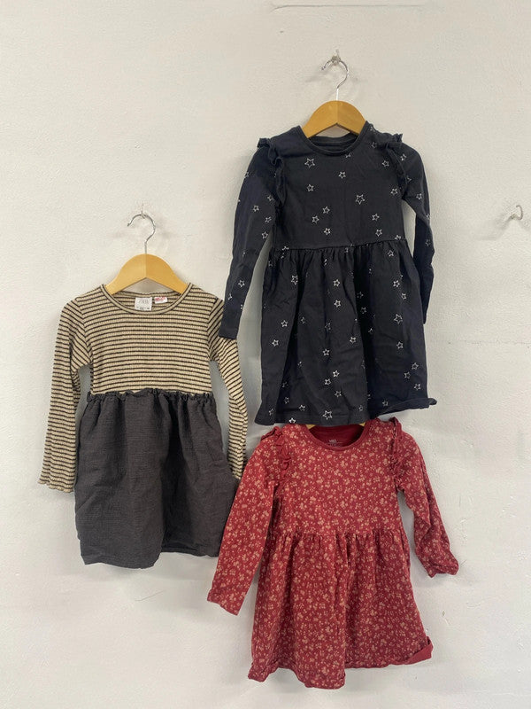 Girls dress bundle Zara M&S 2-4y