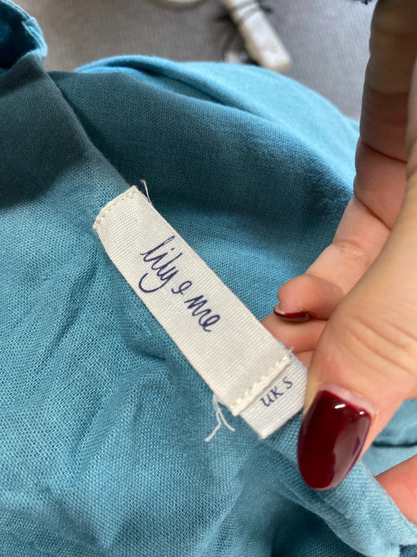 Lovely Lily & me blue oversized dress UK S MM005