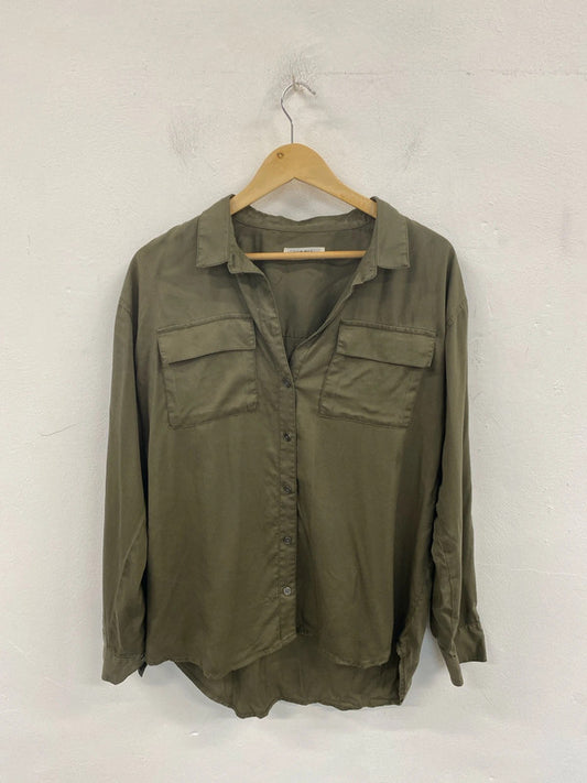 Msch Stylish Khaki Loose Fit Shirt Size S-M SR006