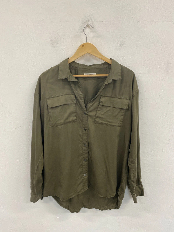 Msch Stylish Khaki Loose Fit Shirt Size S-M SR006