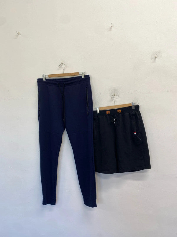 Casual duo of sweat pants and sweat shorts kyodan UK M KM005 #12
