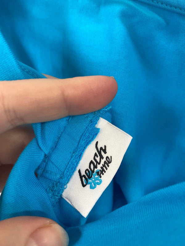 Beachtime Cute Cerulean Blue Mini Dress UK 14 LW005