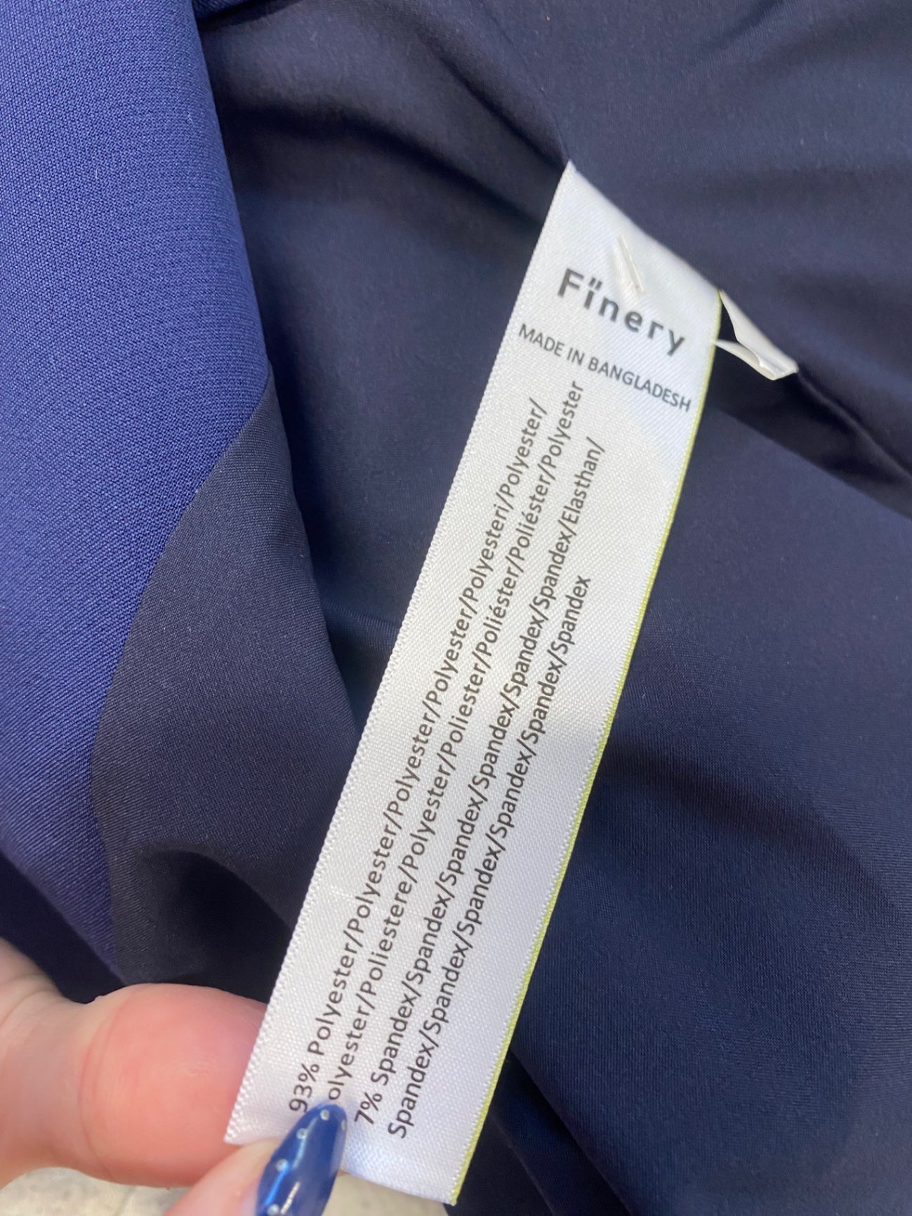 Stunning Finery Blazer UK 12 Navy gold formal KC528