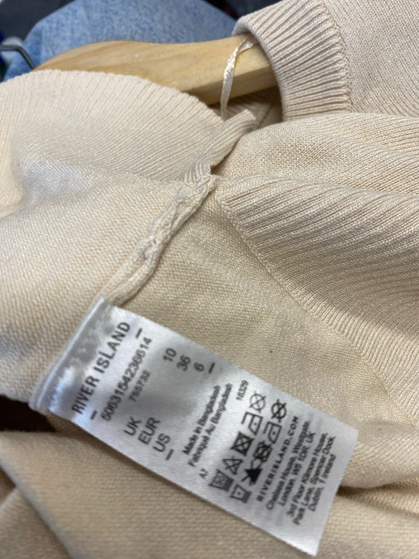 Fabulous Beige buscuit River Island Uk10 classic HDR01