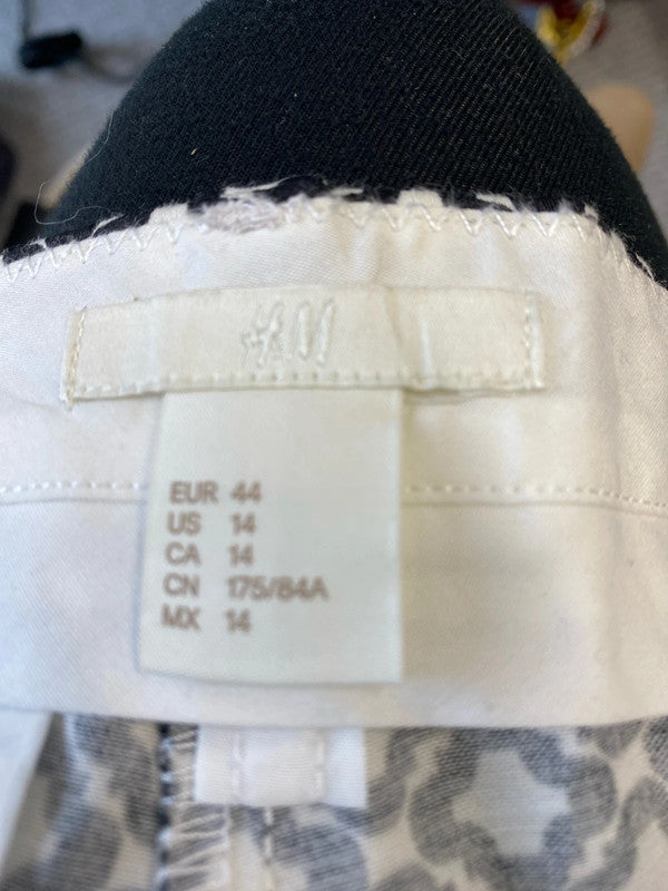 Fabulous H&M abstract slim trousers work formal Uk16 KM003