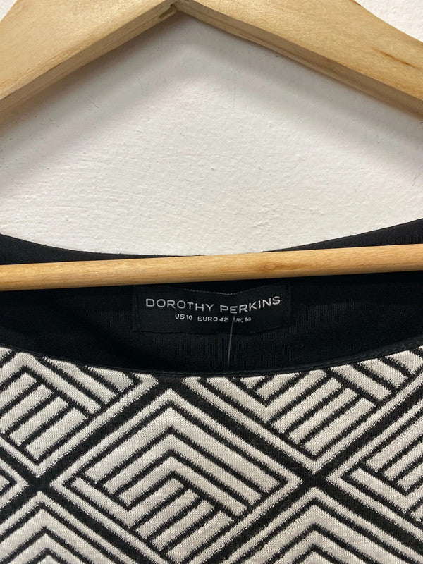 Fabulous Dorothy Perkins vintage vibe retro dress Uk14 New AO001