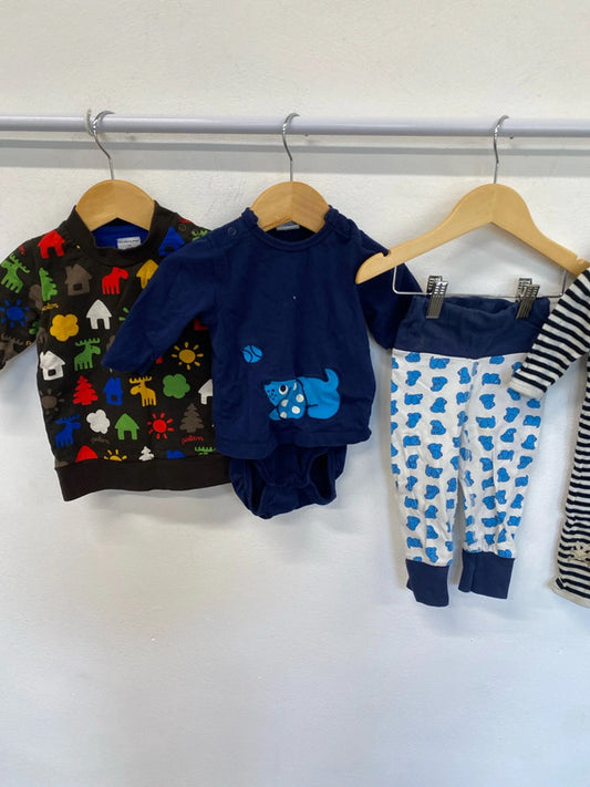 Fun and adorable Boys bundle Polarn O.Pyret No Added Sugar #5 age 4-6 months JP001