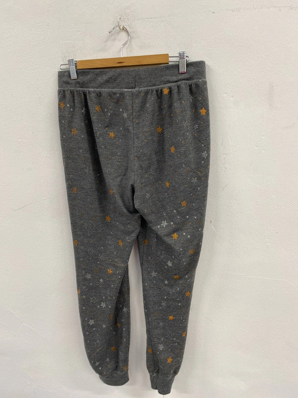 Fabulous TU grey star pyjama jogger bottoms Uk16!KS003