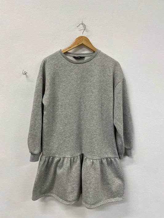 F&F Preppy Grey Sweater Dress UK 12 KS002