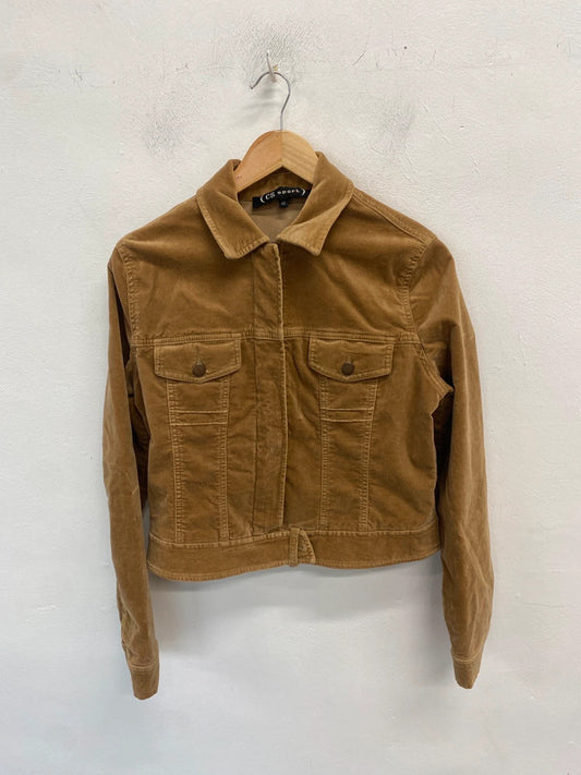 Lovely vintage cs sport cord brown jacket UK 12 MM005