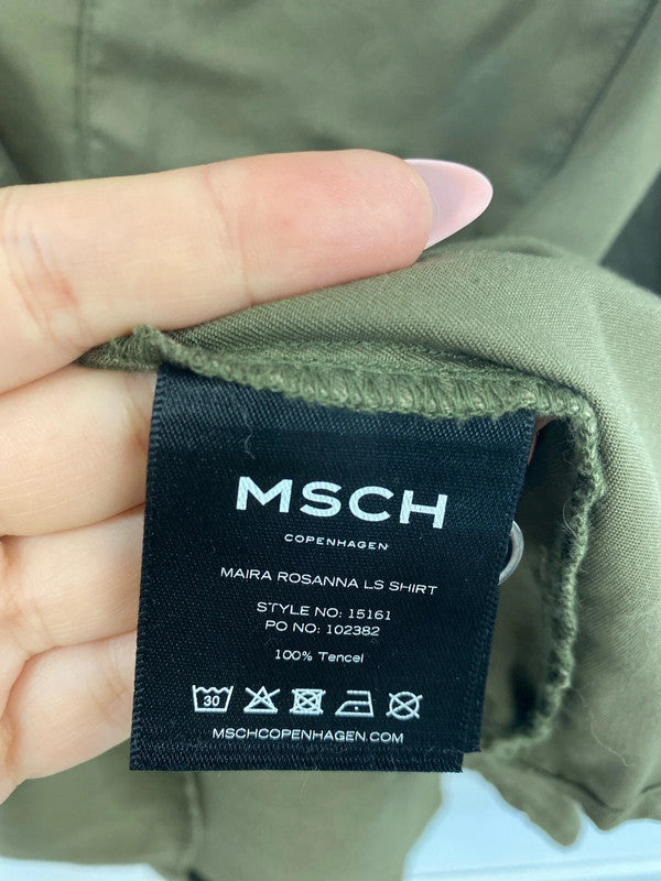 Msch Stylish Khaki Loose Fit Shirt Size S-M SR006