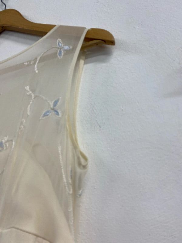 Fabulous Jacques Vert pure silk occasion dress & jacket Uk12 JS004