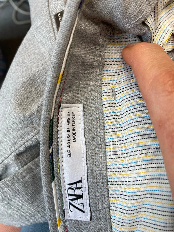 Fabulous Zara men’s grey work trousers UK31 Waist JA001