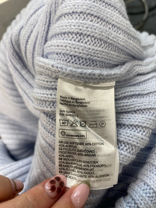 Lovely h&m lilac knit sleeveless jumper UK L NC001