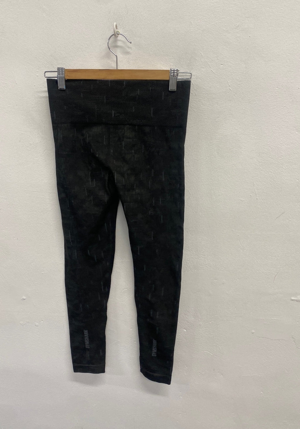 Fabulous Gymshark Leggings UK 8 Light dark grey pattern gym SA514