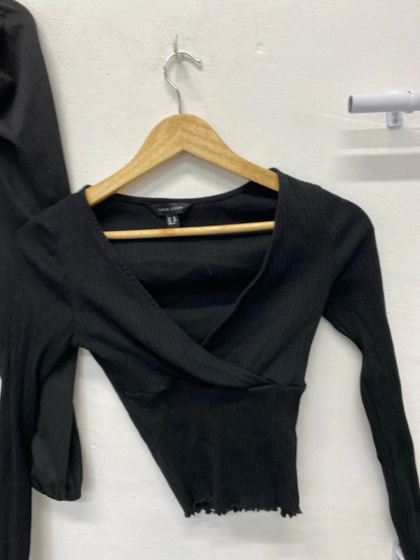 Fabulous Duo of classic black tops party or chill UK10 H&M #6 JA001