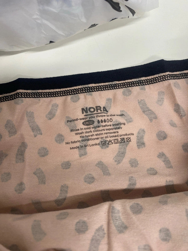 Fabulous Nora Period Pants leopard print Moderate flow pack of 3 New Uk12 MS479