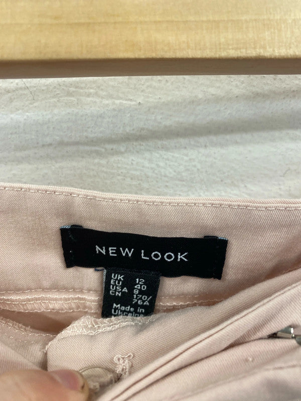 New Look Stylish Rose Pink Crop Trousers UK 12 MB001