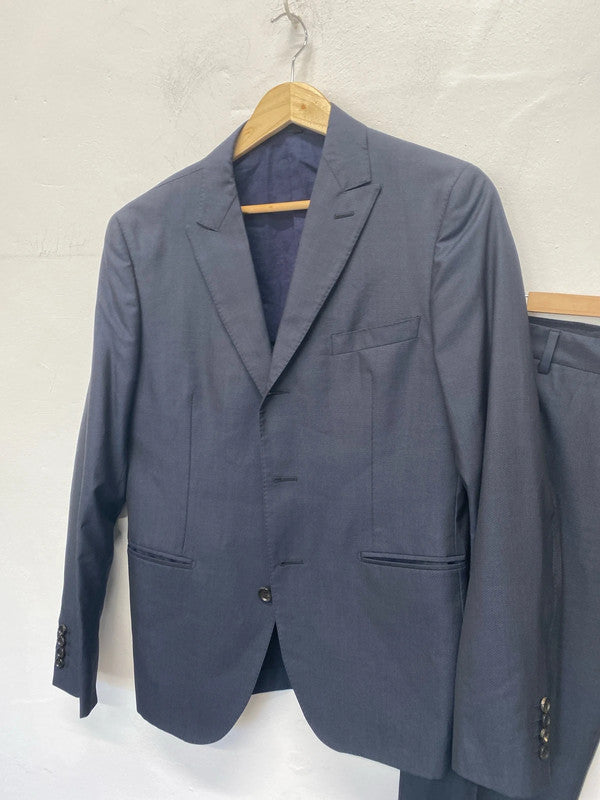 Fabulous Tonello Navy Blue 2pc suit 38” chest 32”inside leg 32.5W HR003