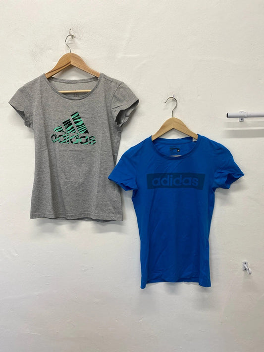 Fabulous duo of women’s Adidas gym t shirts UkXS #4 GK002