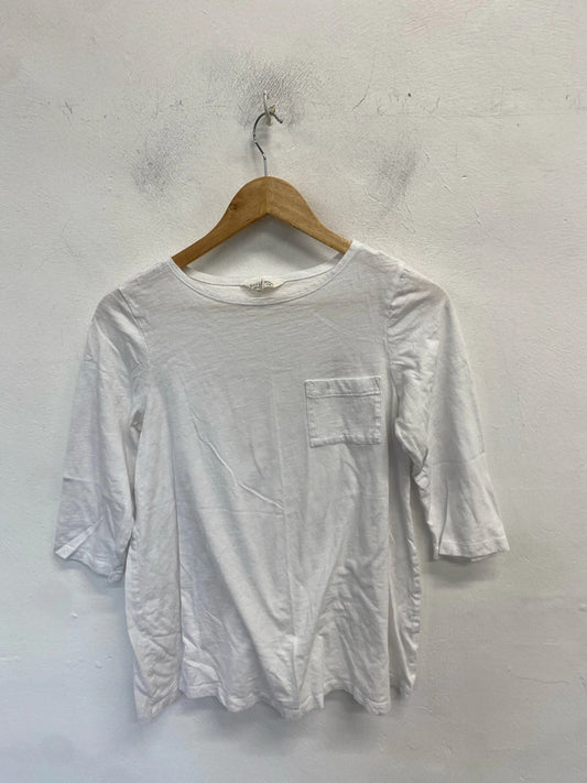 Lovely Seasalt Cornwall white oversized top UK 12 MM005