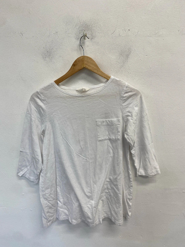 Lovely Seasalt Cornwall white oversized top UK 12 MM005