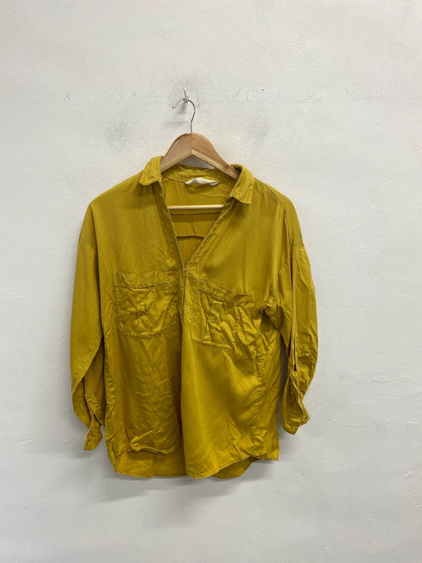 Lovely lime zara denim shirt UK M JB001