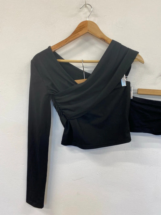 Boohoo New Look Shein Chic Black Tops Trio UK 8-10 #22 LK009