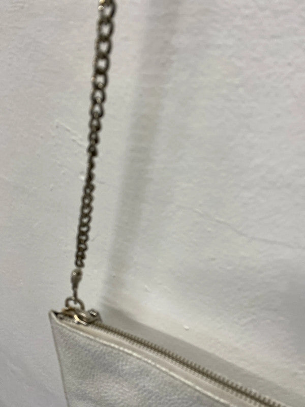 Fab white faux snakeskin clutch bag evening bag KM004