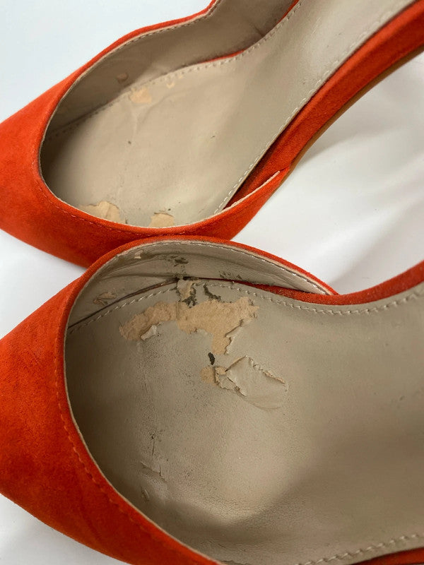 Fabulous Carvela Kurt Geiger rich coral orange high stilletos UK6 NN001