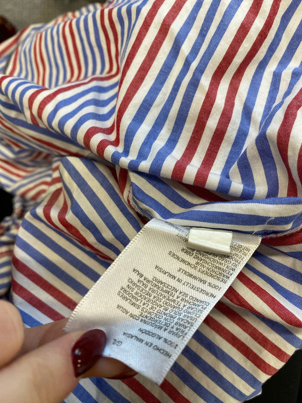 Fabulous men’s nautical striped shirt blue red UK