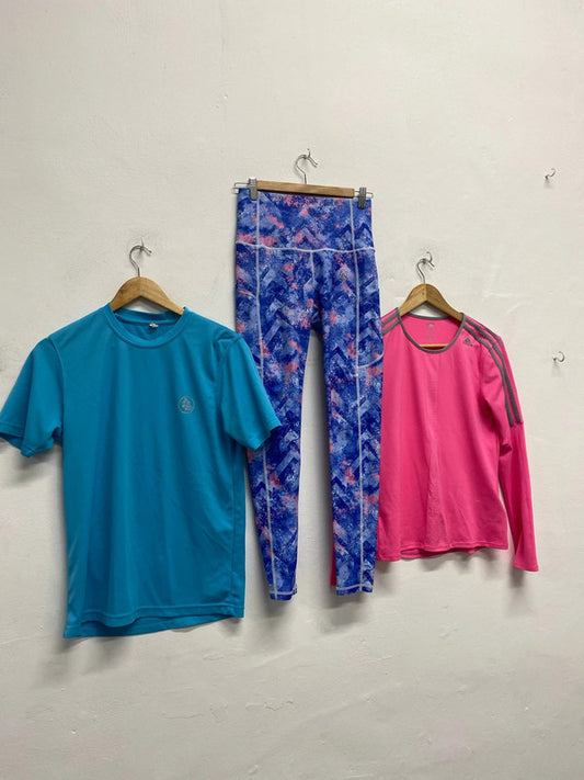 Fabulous Bundle of Ladies gym gear Adidas Alex Murphy LL loves UK8-10 #3 MA003