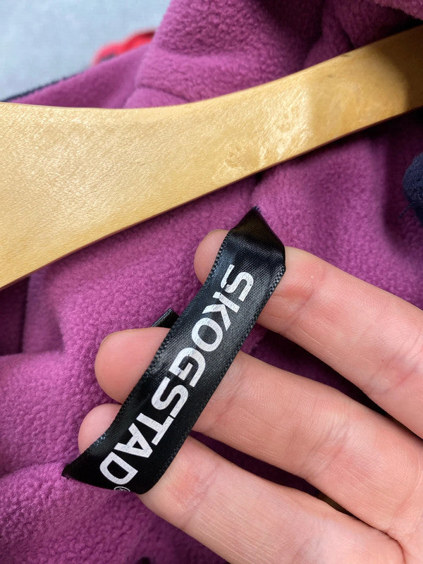 Fabulous Skogstad lined fleece jacket super cosy Uk12 navy SG090