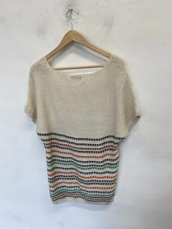 Stunning F&F crochet striped top UK10 MB001