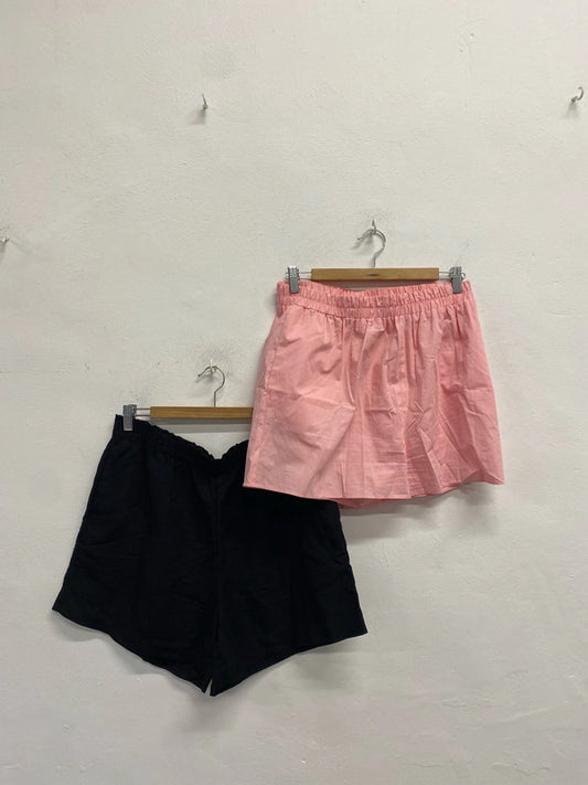 Bundle 46 summer miss Selfridge shorts black pink UK M KS002