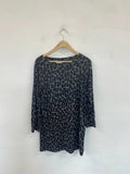 Masai Fabulous Leopard Print Tunic Size M LW005