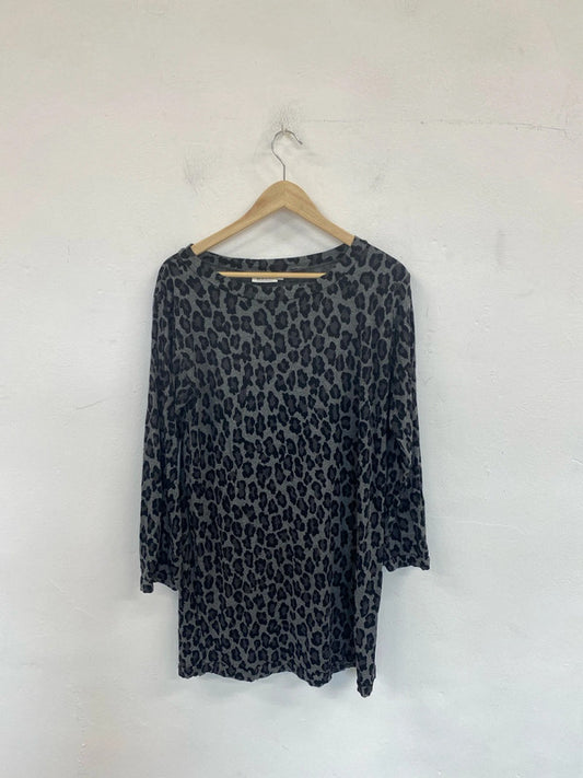 Masai Fabulous Leopard Print Tunic Size M LW005