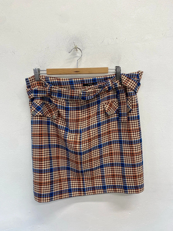 Gorgeous clueless vibe checked george skirt new UK 20 RG021