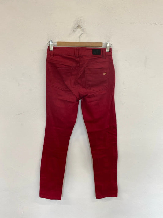 Reiss 1971 Fabulous Smith Cherry Red Skinny Jeans UK 4 MM005
