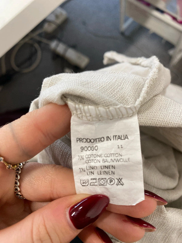 Stunning linen duo! Trousers & top holiday chill vibe UK 18 LK006 #122