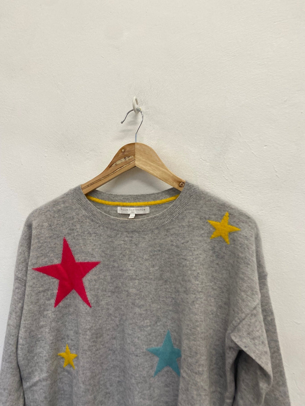 Fabulous Next Sweater UK 14 Grey star cashmere SA514