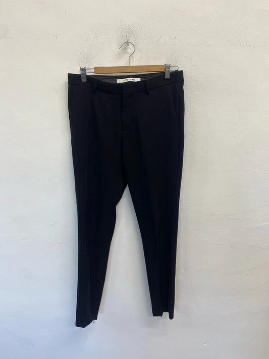 Lovely Uniqlo cairne roitfeld black trousers UK 8 LH002