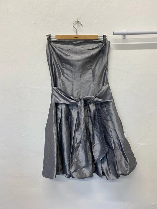 Fabulous CYL silver puff ball dress 1980’s vibe UkM LL003