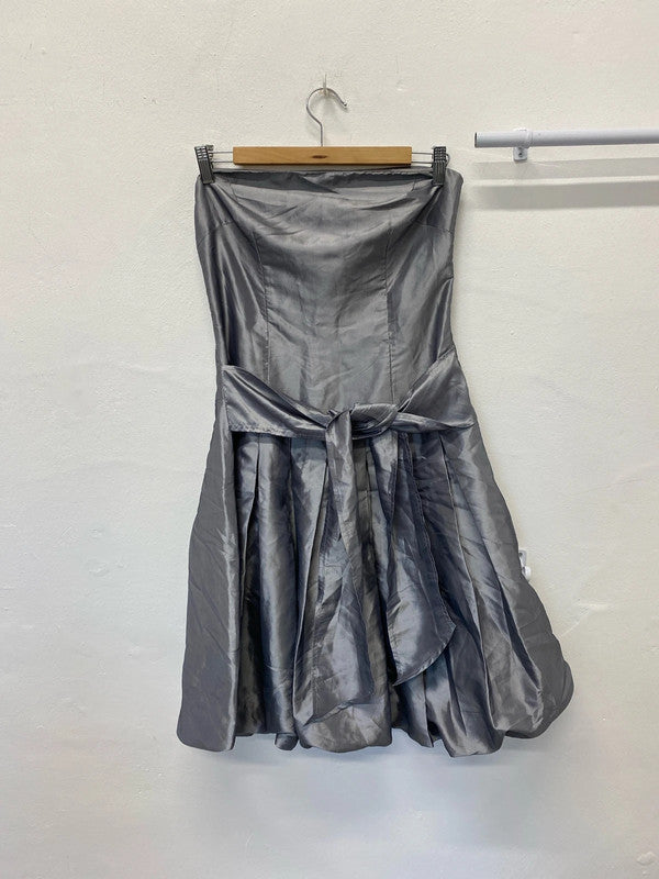 Fabulous CYL silver puff ball dress 1980’s vibe UkM LL003