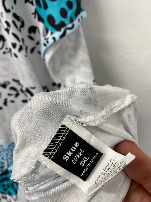 Fabulous duo of Leopard animal print tops Uk3XL Shein #9 Rg021