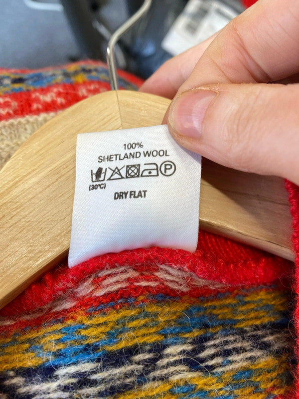 Miss Selfridge vintage Shetland wool fair aisle tank UkS MM005