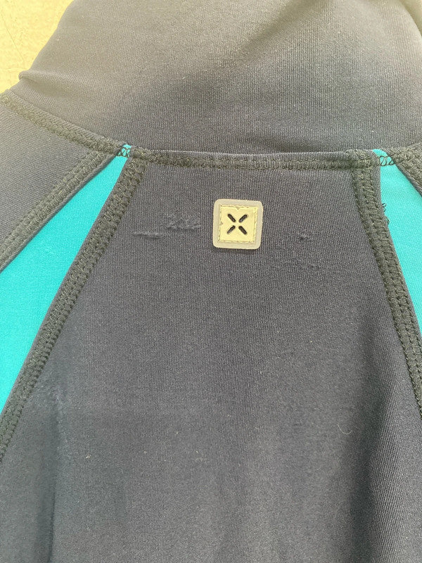 Nike Stylish Navy & Turquoise Zip Thru Top Size M LW005