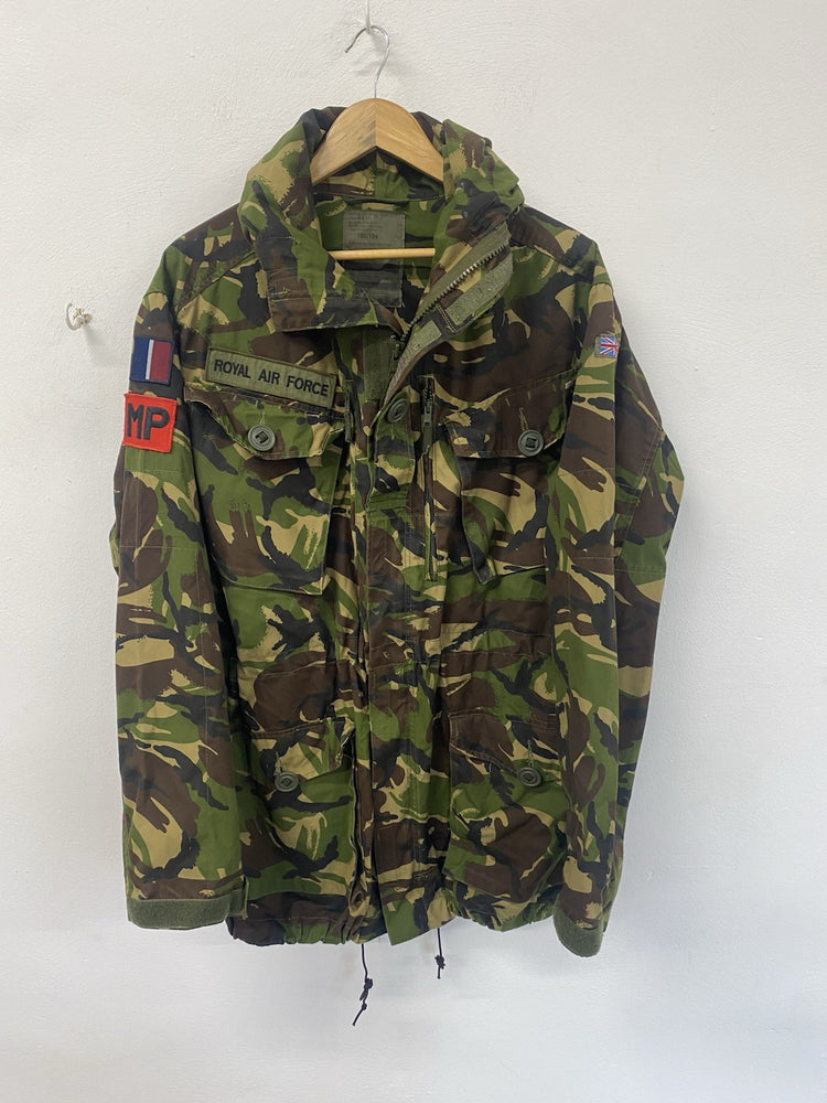 RAF Issued Jacket Smock Woodland DPM Nato 180/104 Windproof MP Patches JC008