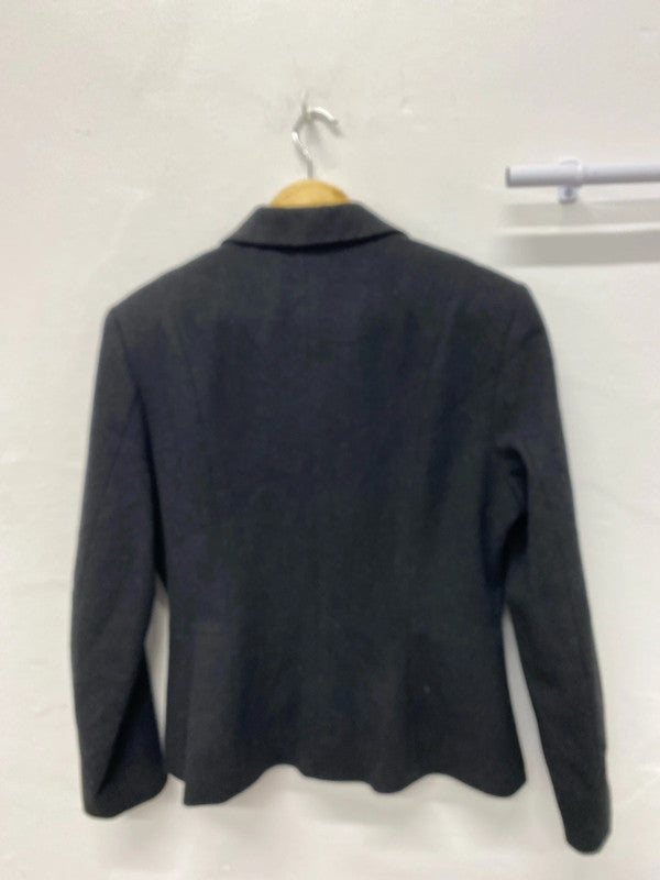 Fabulous Charlotte Halton Grey Wool Blend Blazer Uk12 MM005